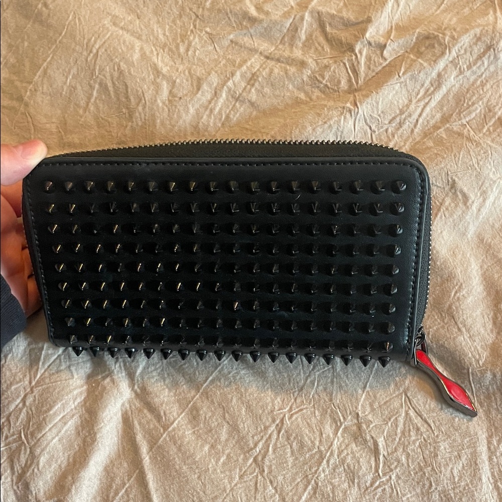 Christian Louboutin Black Spiked Wallet